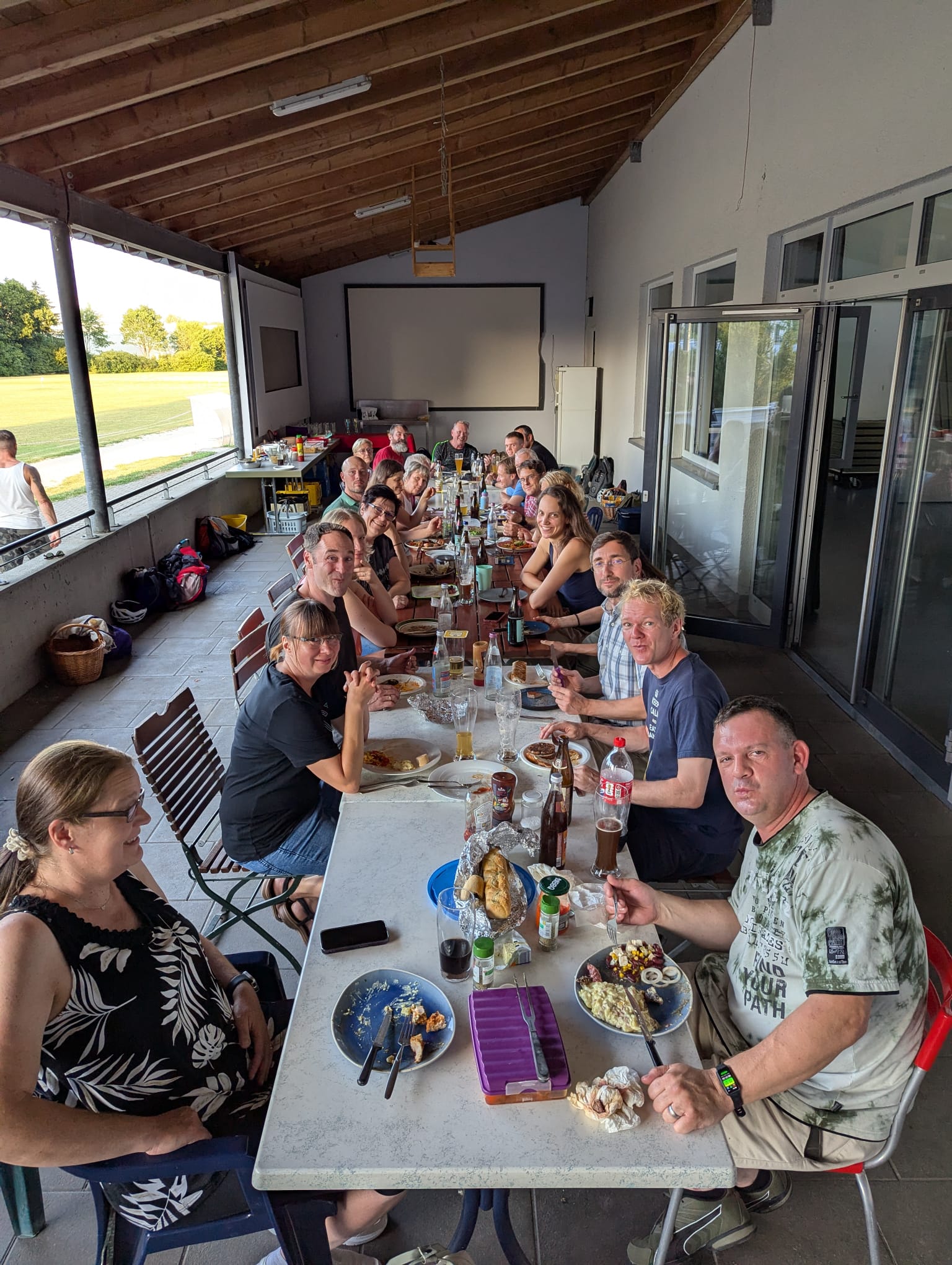 Gemütliches Beisammensein auf der Terrasse